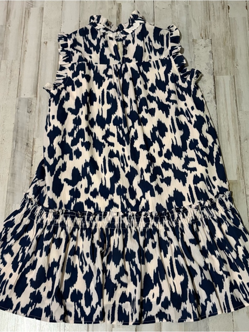 Pinch Navy and White Sleeveless Dress